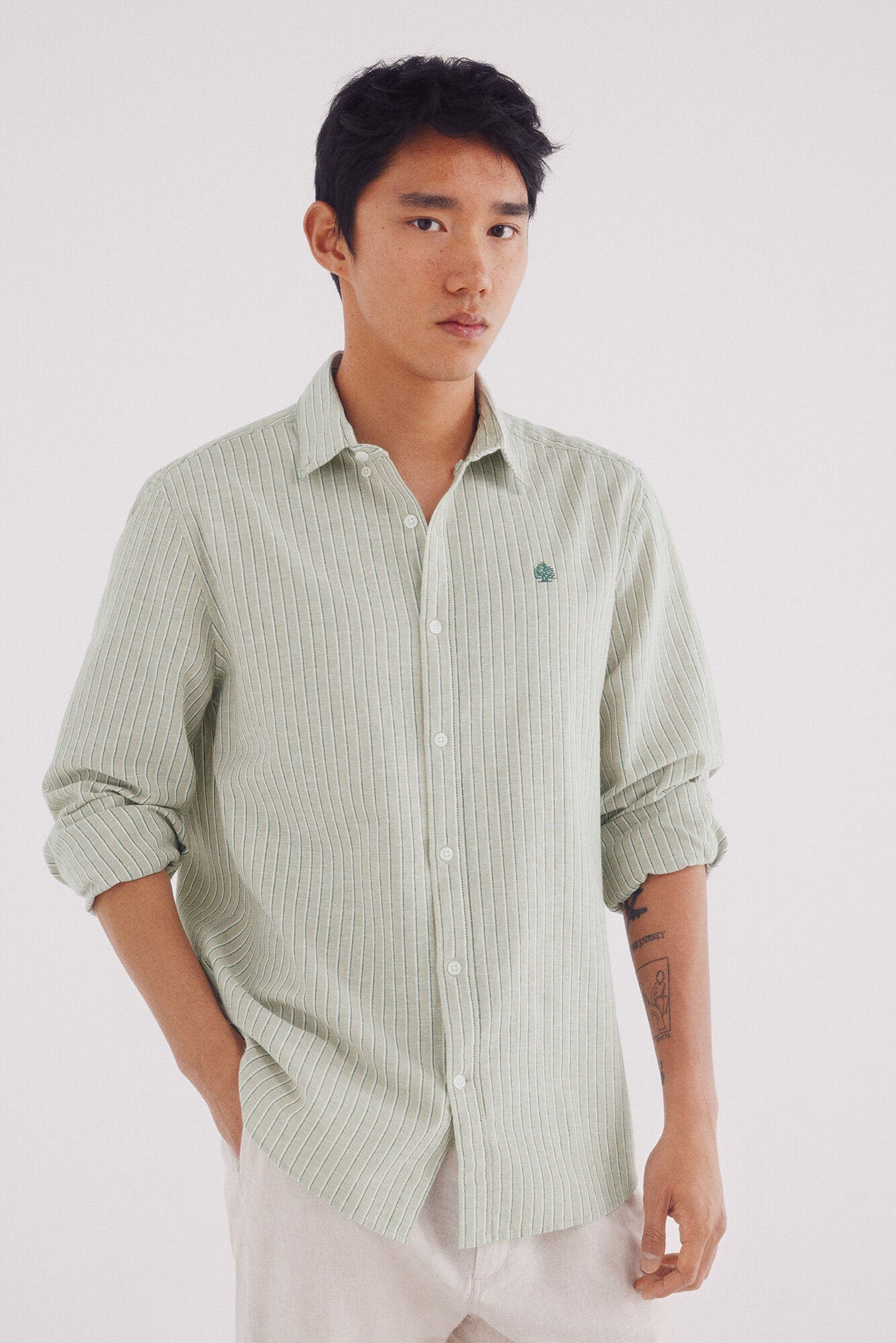 Springfield_Striped Linen Shirt_0999062_93_01