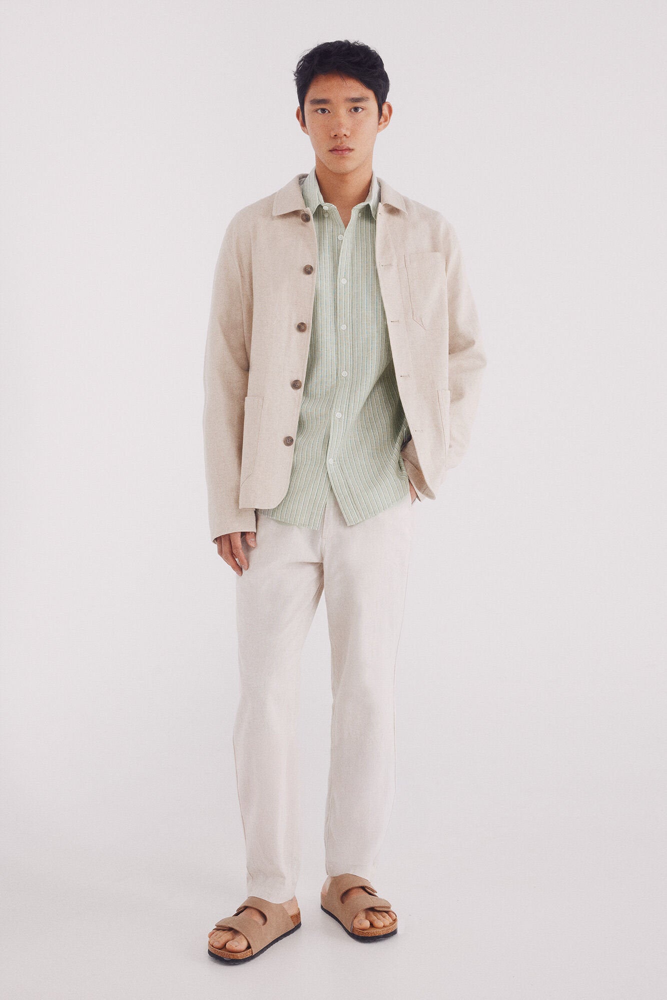 Springfield_Striped Linen Shirt_0999062_93_02