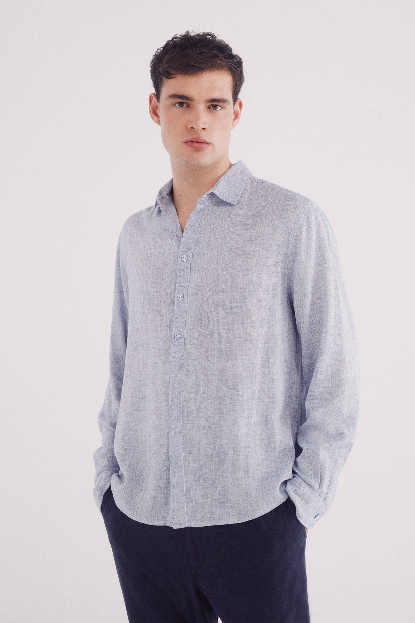 Springfield_Linen Linen Polo Shirt Thread By Thread_0999063_12_03