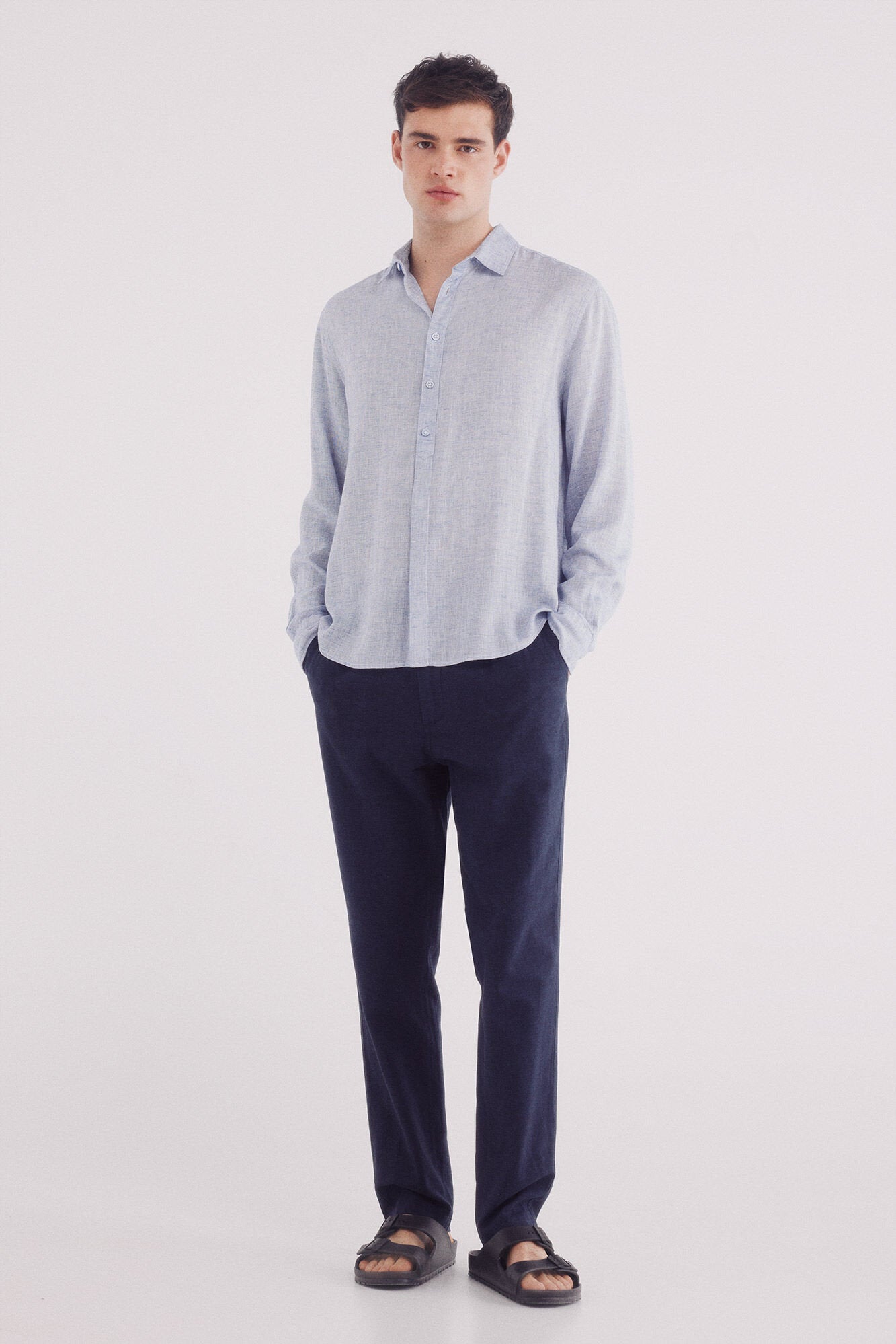 Springfield_Linen Linen Polo Shirt Thread By Thread_0999063_12_04