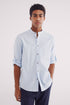 Springfield_Linen Shirt with Mandarin Collar_0999066_19_01
