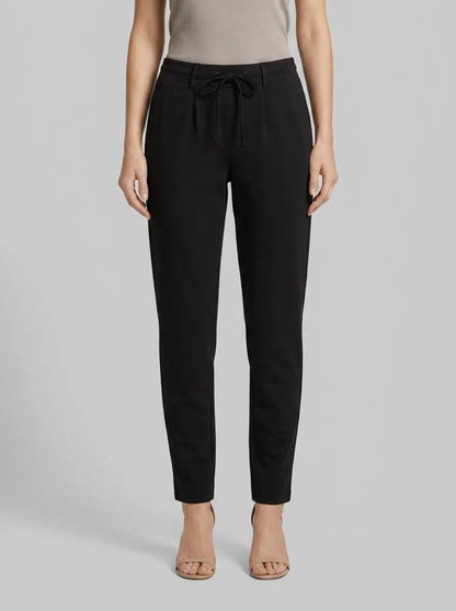 Tom Tailor Deep Black Women Casual Material Trousers SKU: 1008375_14482 Image 00