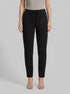 Tom Tailor Deep Black Women Casual Material Trousers SKU: 1008375_14482 Image 00