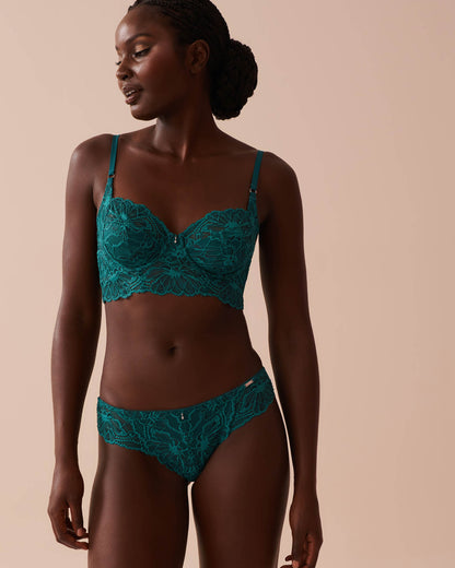 Unlined Full Coverage 2-tone Lace Bra in Different Cup Sizes_10100155_30032_04