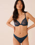 La Vie en Rose Midnight Navy Women Unlined Demi Bra in Different Cup Sizes SKU: 10100227_40008 Image 01