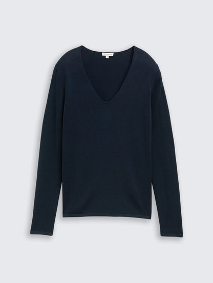 Tom Tailor_0_Jumper with V-Neckline_1012976_10668_01