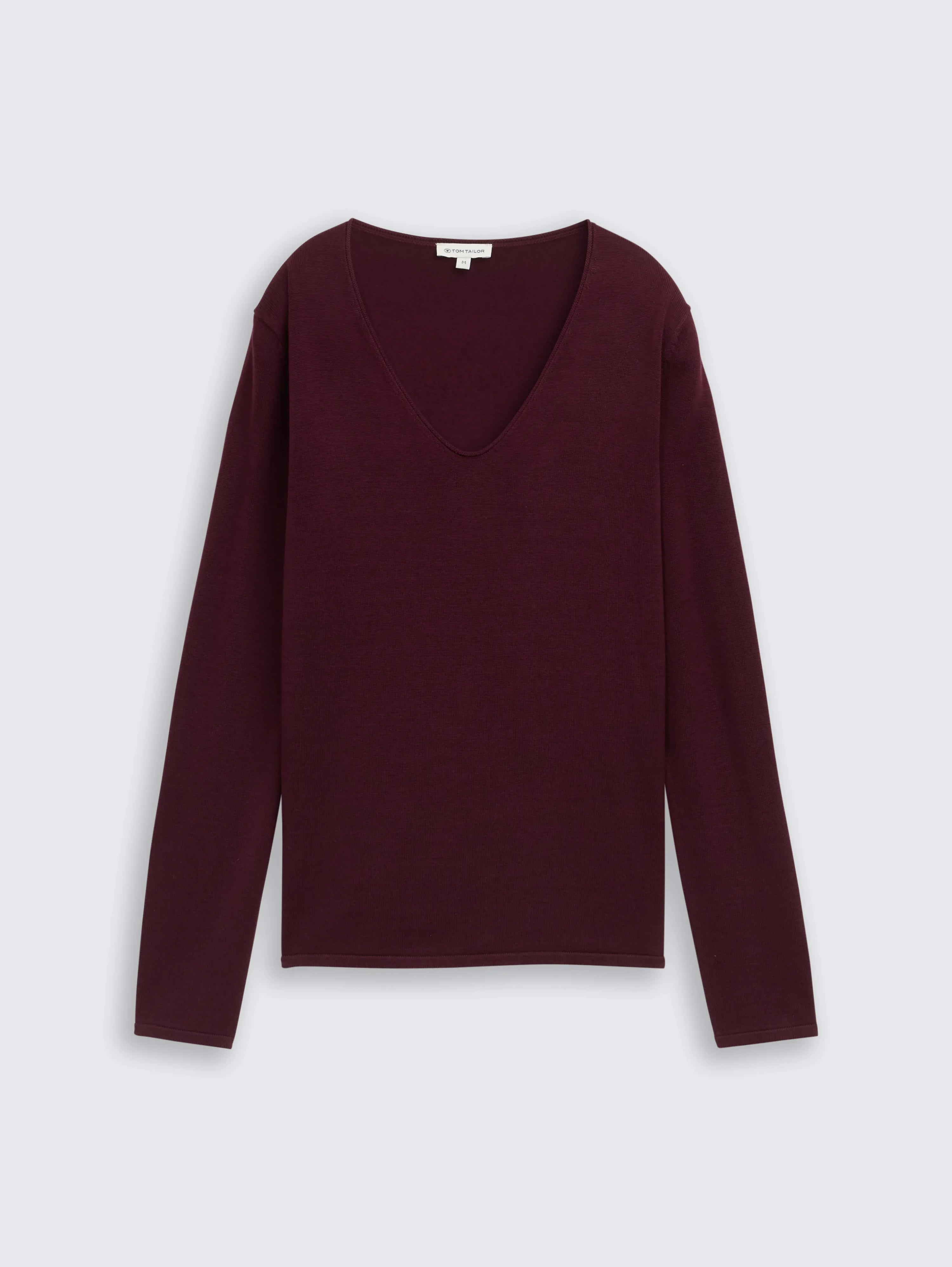 Tom Tailor_0_Knitted Jumper with V-Neck_1012976_16427_01