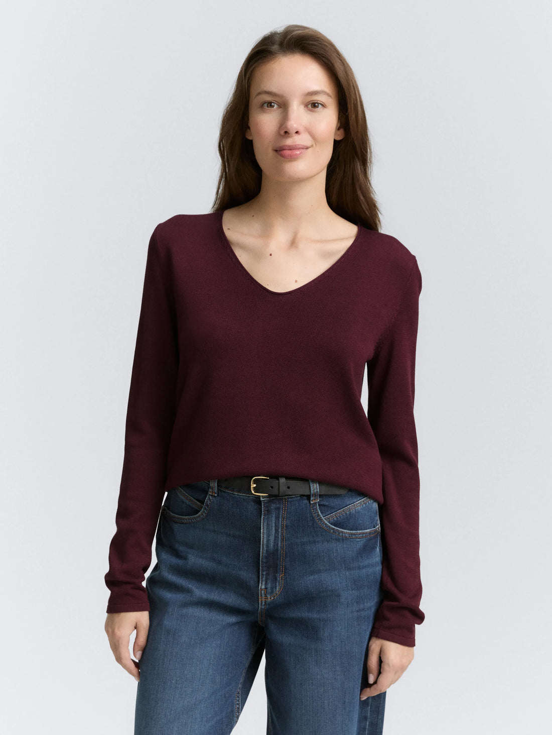 Tom Tailor_0_Knitted Jumper with V-Neck_1012976_16427_02