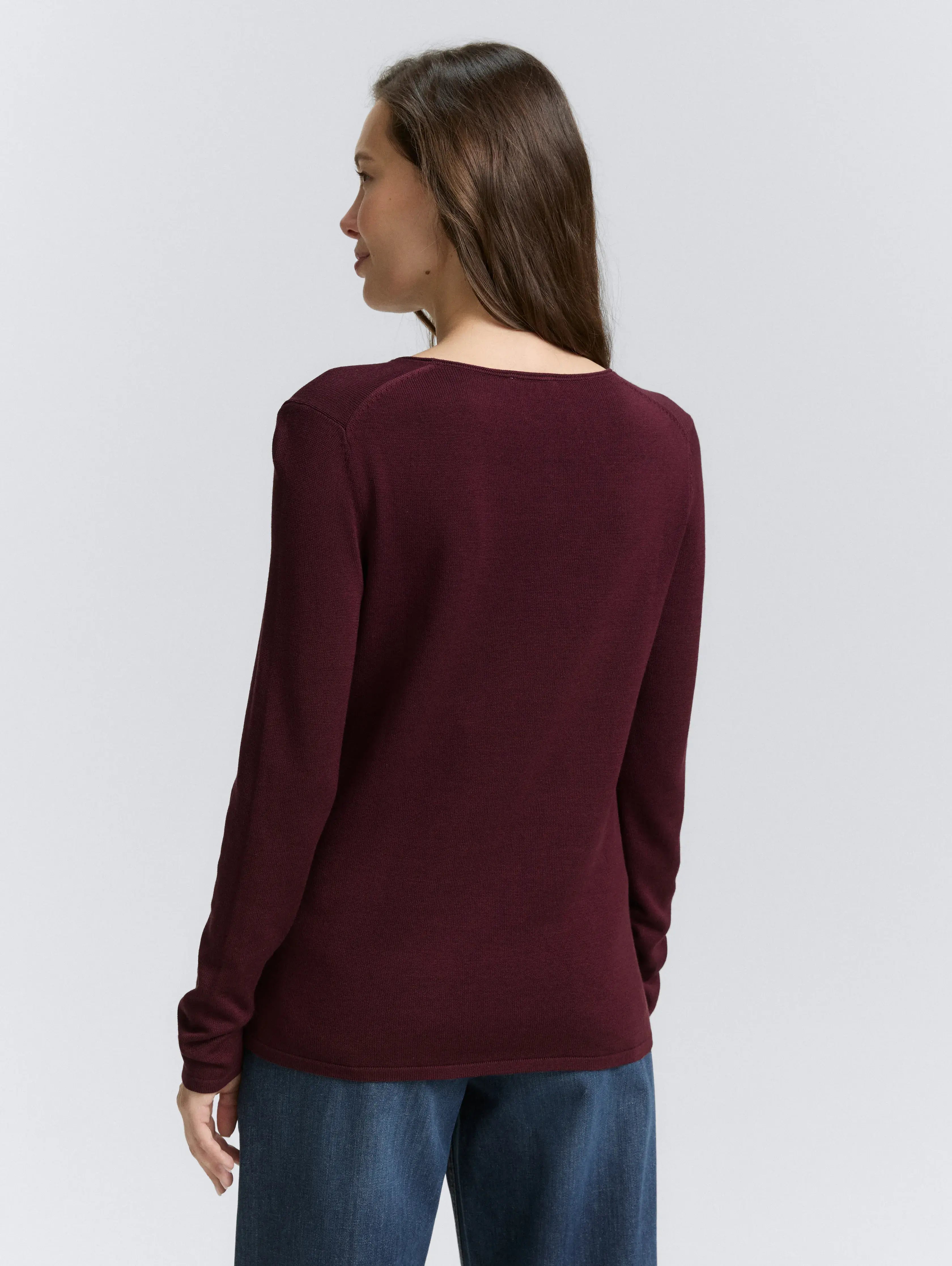 Tom Tailor_0_Knitted Jumper with V-Neck_1012976_16427_04