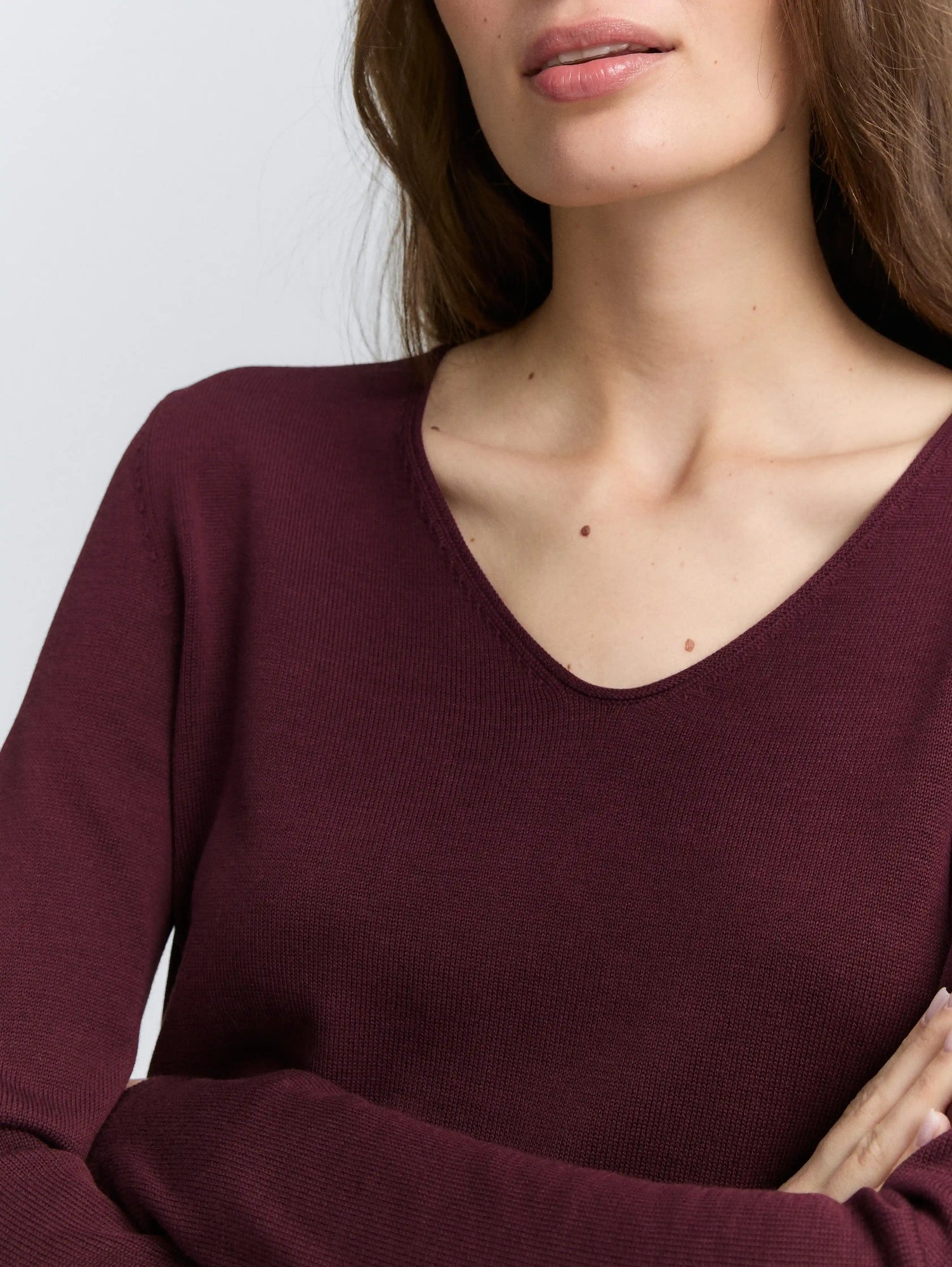 Tom Tailor_0_Knitted Jumper with V-Neck_1012976_16427_05