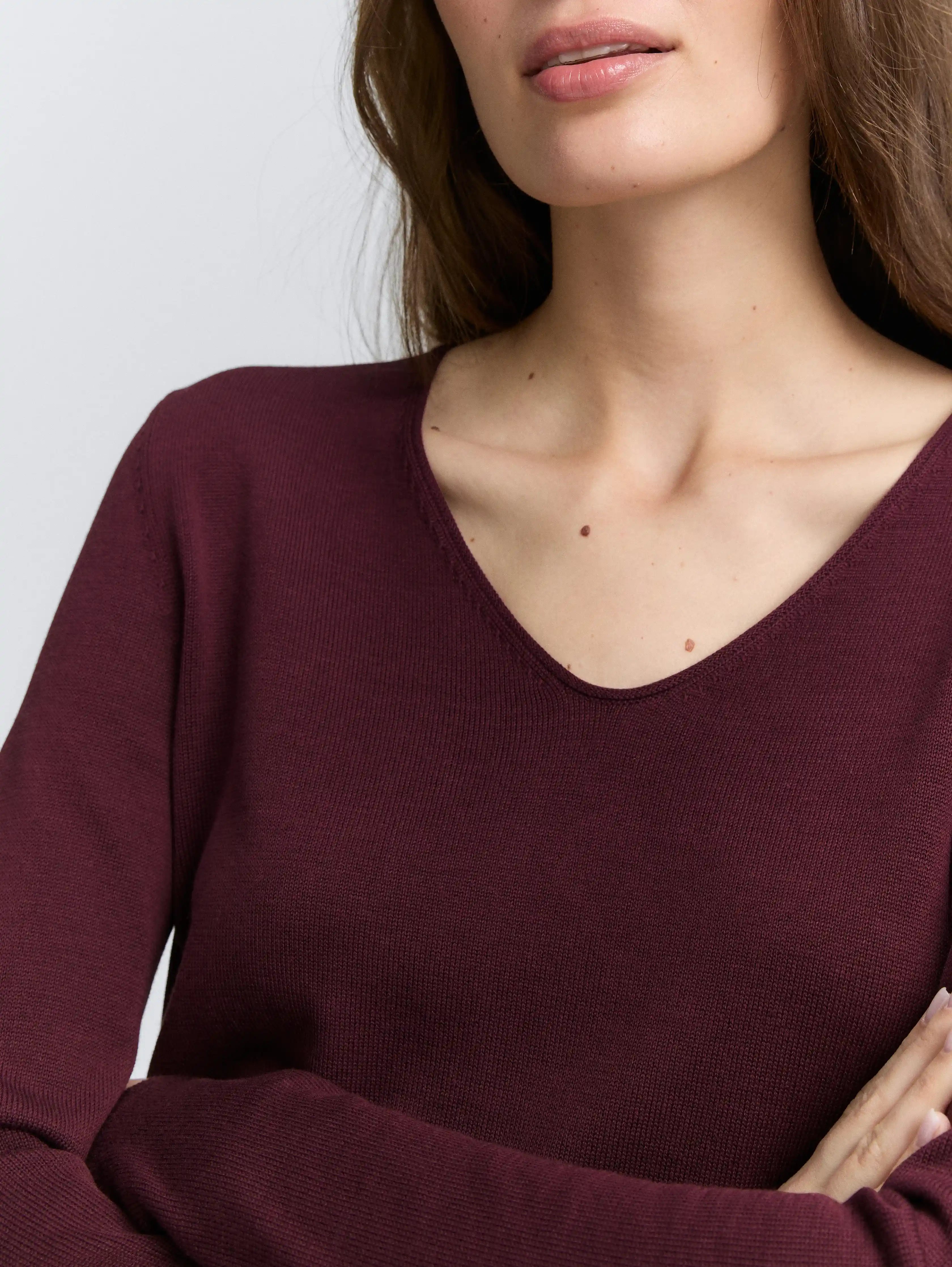 Tom Tailor_0_Knitted Jumper with V-Neck_1012976_16427_05