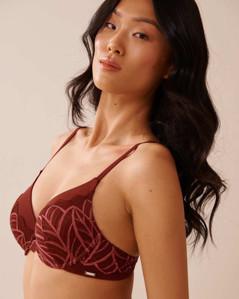 La Vie en Rose_Sun-Dried Tomato_Lightly Lined Memory Foam Bra in Different Cup Sizes_10200520_60205_03