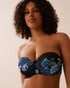 La Vie en Rose_Black & Blue Garden_Lightly Lined Memory Foam Strapless Bra in Different Cup Sizes_10200523_P00430_01