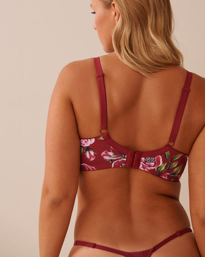 La Vie en Rose_Sun-Dried Flowers_Lightly Lined Printed Microfiber Bra in Different Cup Sizes_10200526_P60390_03