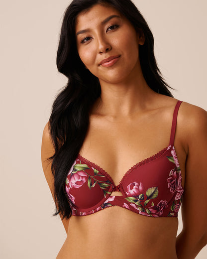 La Vie en Rose_Sun-Dried Flowers_Lightly Lined Printed Microfiber Bra in Different Cup Sizes_10200526_P60390_05