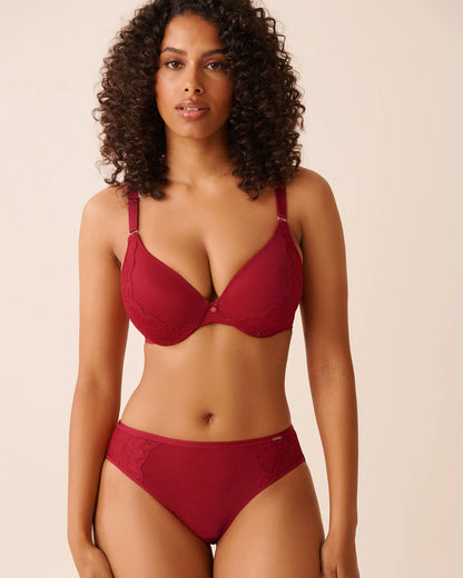 La Vie en Rose_Savvy Red_Lightly Lined Sleek Back Bra_10200547_60215_03