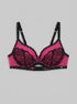 La Vie en Rose_Pink_Lightly Lined Lace and Mesh Bra in Different Cup Sizes_10200562_60228_00
