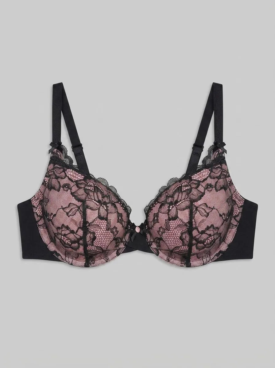 La Vie en Rose_Black Beauty_Lightly Lined Sleek Back Bra in Different Cup Sizes_10200567_00001_00