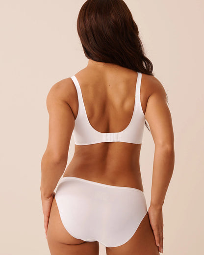 La Vie en Rose Blue &amp; White Floral Embroidery Women Lightly Lined Sleek Back Bra In Different Cup Sizes SKU: 10200581_P10586 Image 02