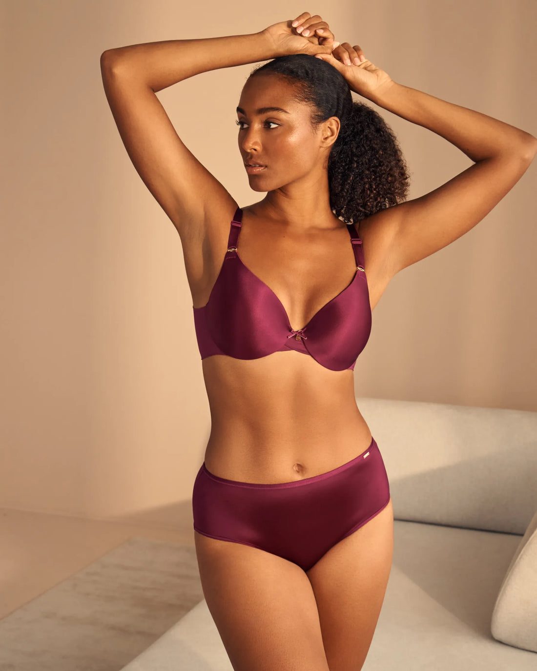 La Vie en Rose Beaujolais Women Lightly Lined Sleek Back Bra in Different Cup Sizes SKU: 10200620_60123 Image 01