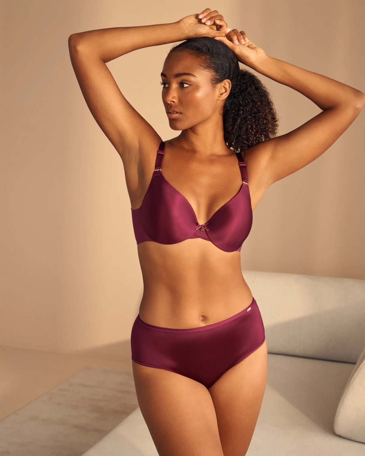 La Vie en Rose Beaujolais Women Lightly Lined Sleek Back Bra in Different Cup Sizes SKU: 10200620_60123 Image 01
