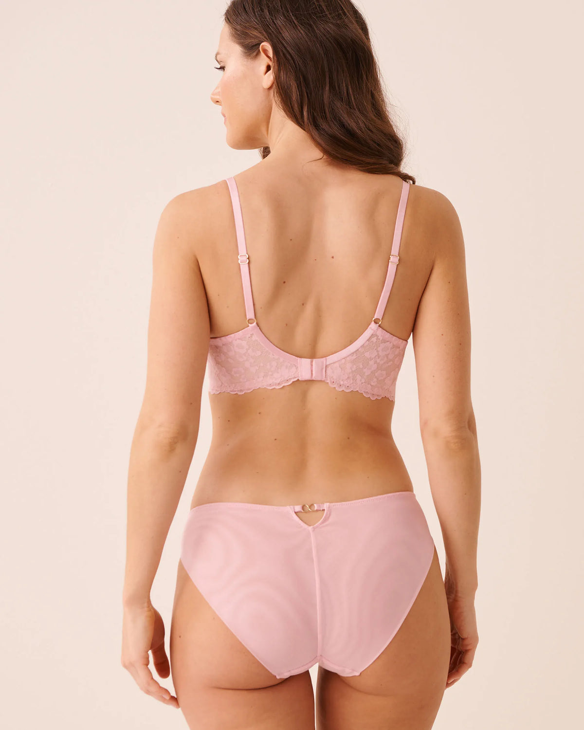 La Vie en Rose Pink Nectar Women Lightly Lined Flexible Demi Bra in Different Cup Sizes SKU: 10200627_60036 Image 02