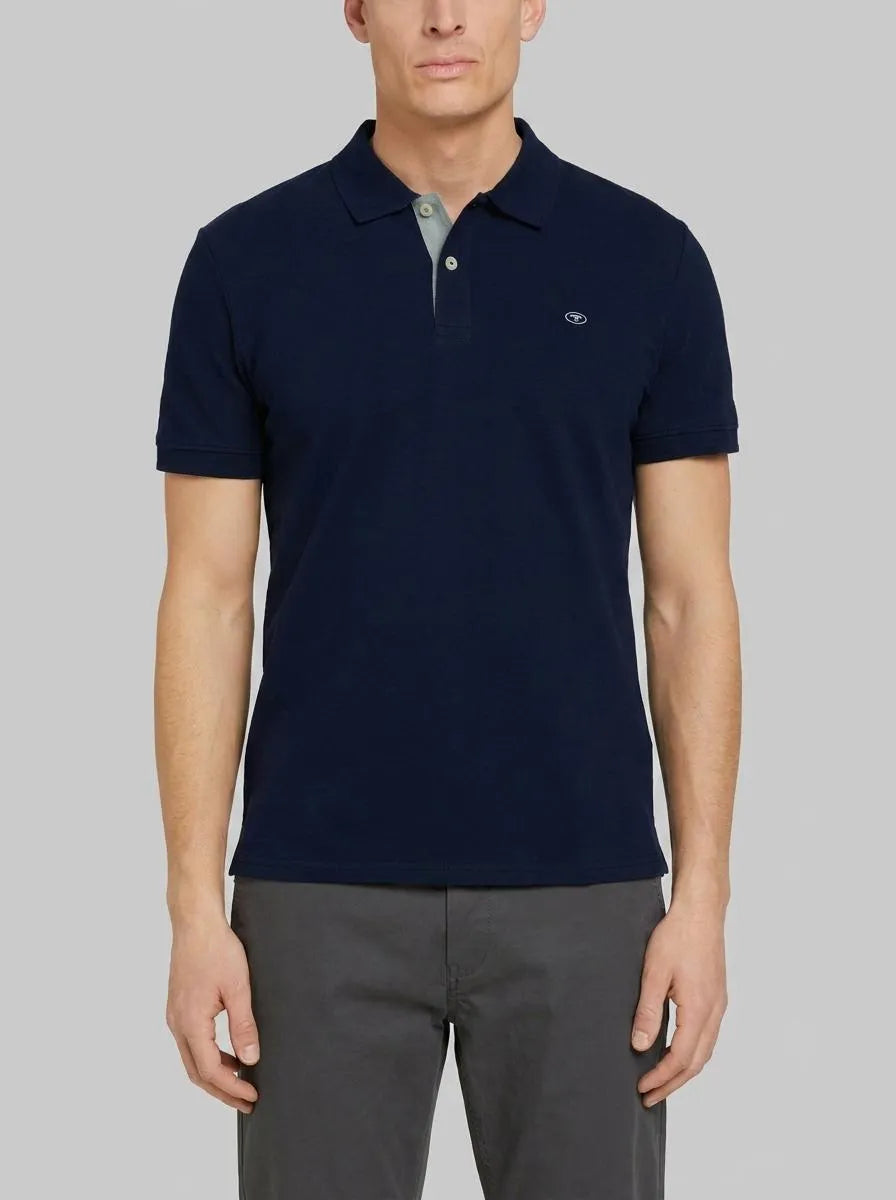 Tom Tailor Sky Captain Blue Men Cotton PiquŽ Polo Shirt SKU: 1027713_10668 Image 00
