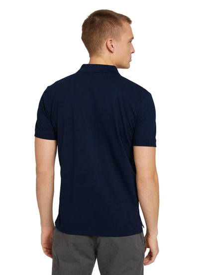 Tom Tailor Sky Captain Blue Men Cotton PiquŽ Polo Shirt SKU: 1027713_10668 Image 02