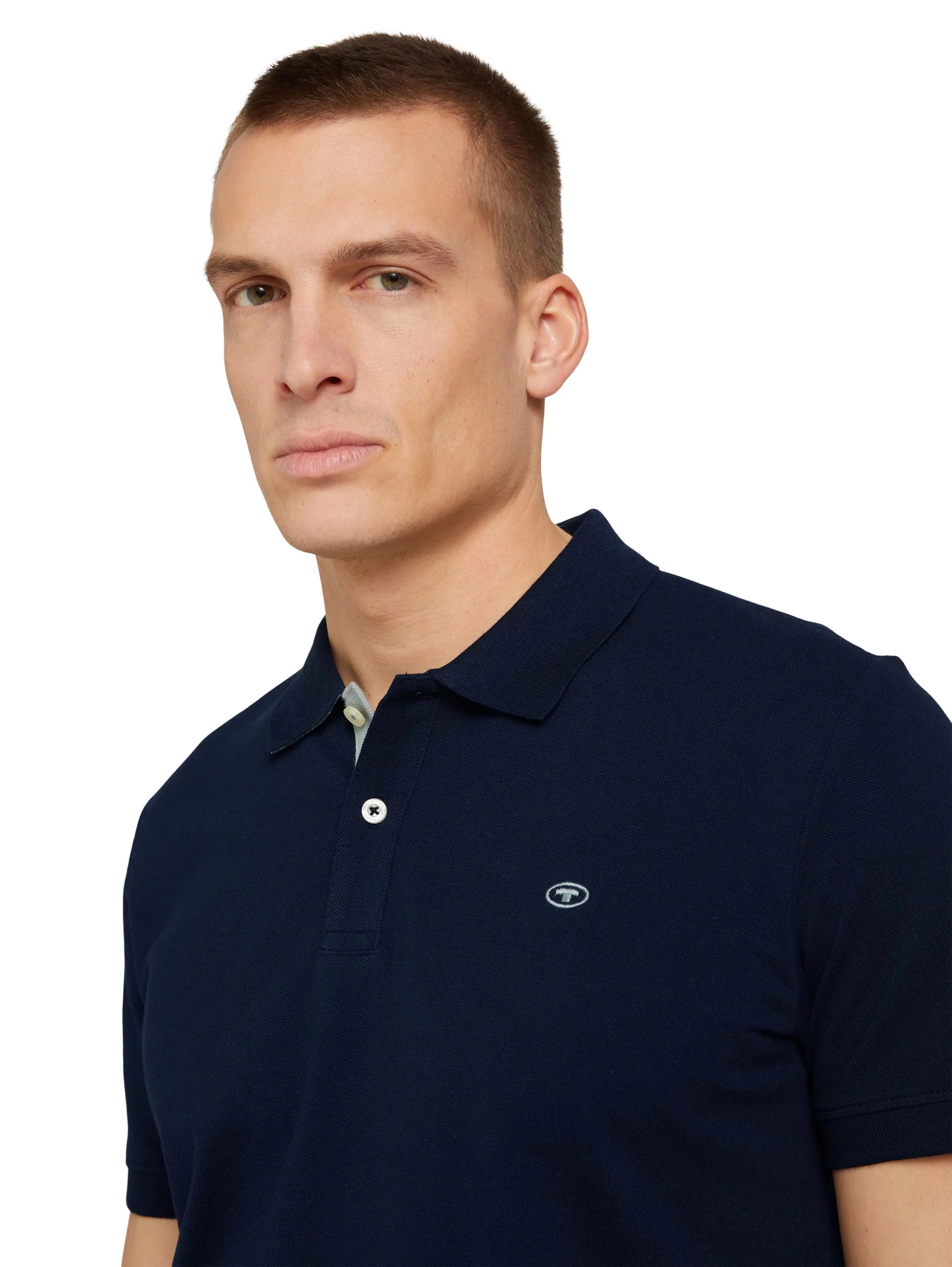 Tom Tailor Sky Captain Blue Men Cotton PiquŽ Polo Shirt SKU: 1027713_10668 Image 04