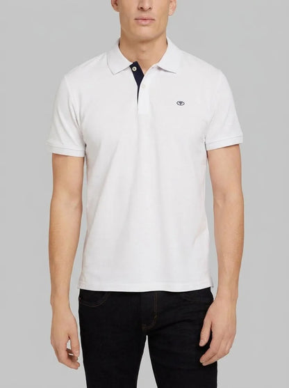 Tom Tailor White Men Cotton PiquŽ Polo Shirt SKU: 1027713_20000 Image 00