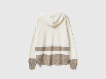 Benetton_Creamy White_Cream Cashmere Blend Sweater with Hood_102HE203V_600_06