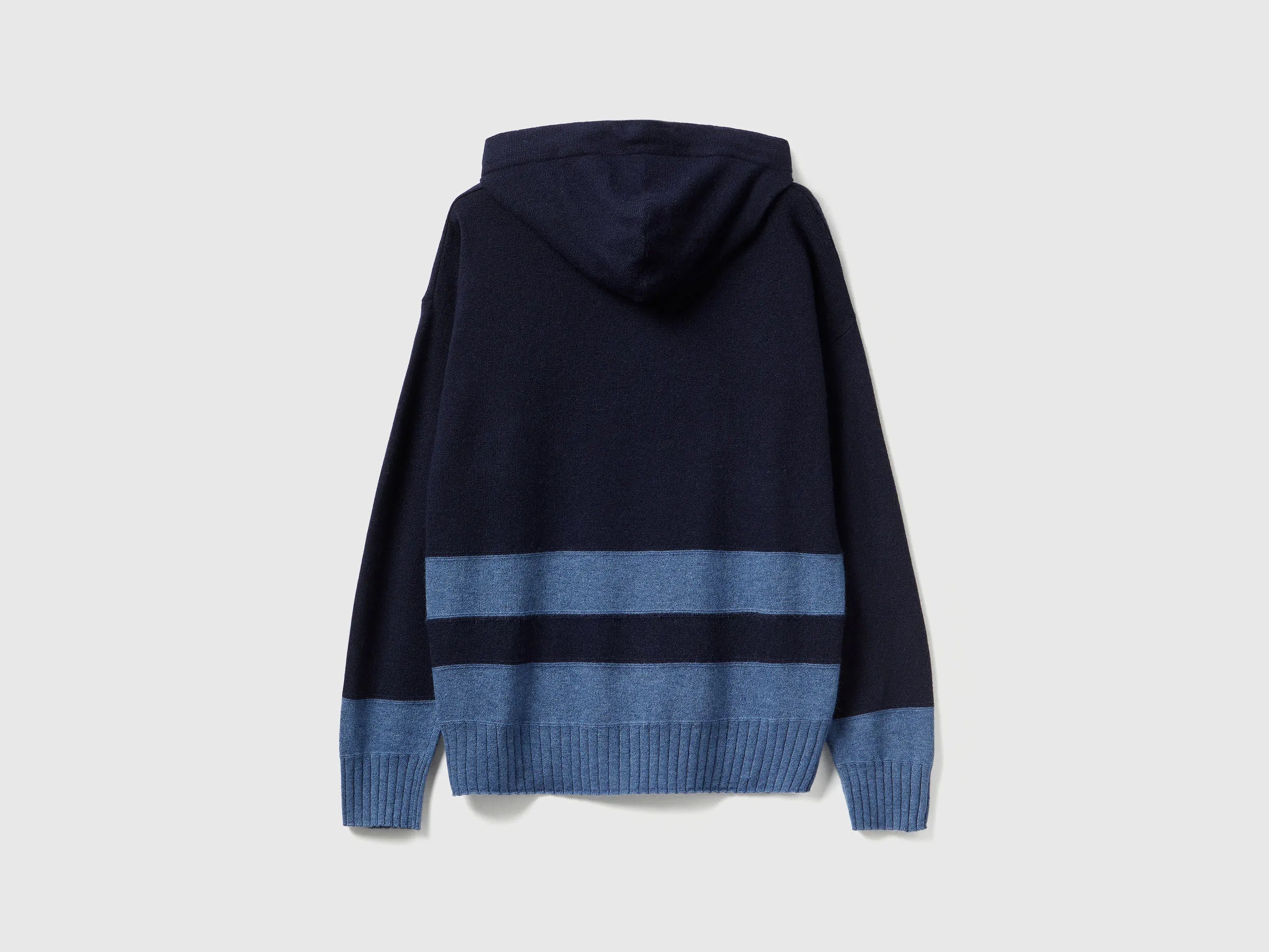 Benetton_Dark Blue_Dark Blue Sweater in Cashmere Blend with Hood_102HE203V_66U_06