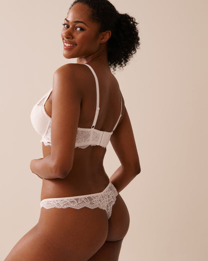 La Vie en Rose_Snow White_Push-up Deep V-plunge Bra in Different Cup Sizes_10300196_10011_04