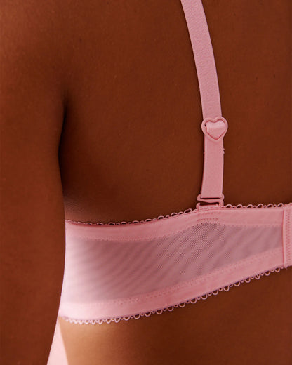 La Vie en Rose_Multi Pink Heart Embroidery_Push-up Strapless Demi Bra in Different Cup Sizes_10300230_P60444_04