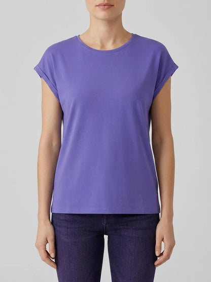 Denim Tom Tailor Vibrant Purple Women Loose-Fit T-Shirt SKU: 1030942_35362 Image 00