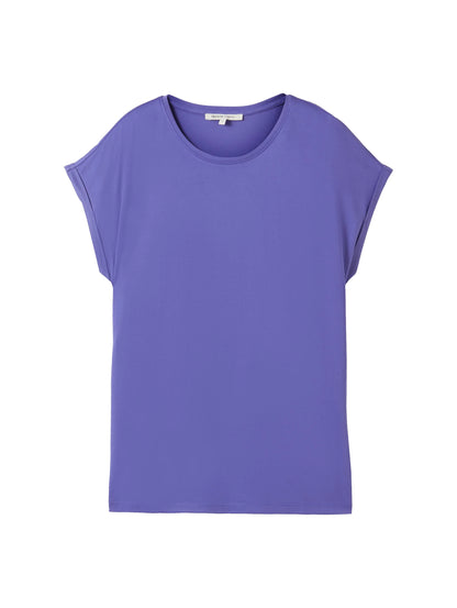 Denim Tom Tailor Vibrant Purple Women Loose-Fit T-Shirt SKU: 1030942_35362 Image 07