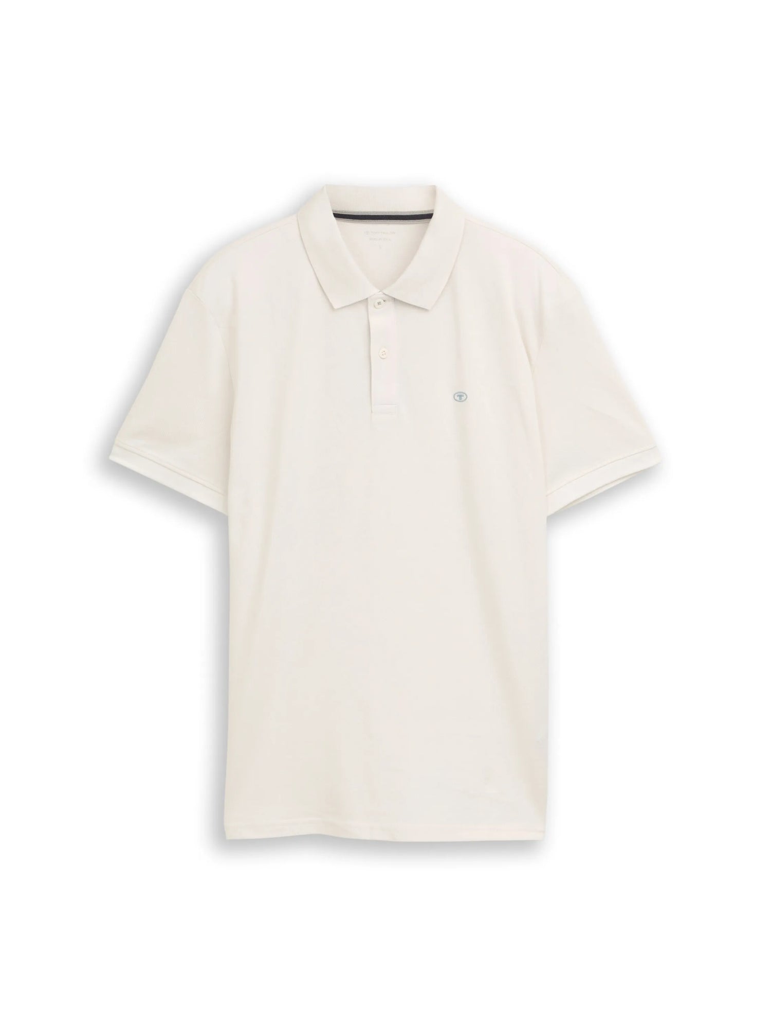 Tom Tailor Gardenia White Men PiquŽ Polo Shirt with Embroidered Logo SKU: 1031006_10348 Image 06