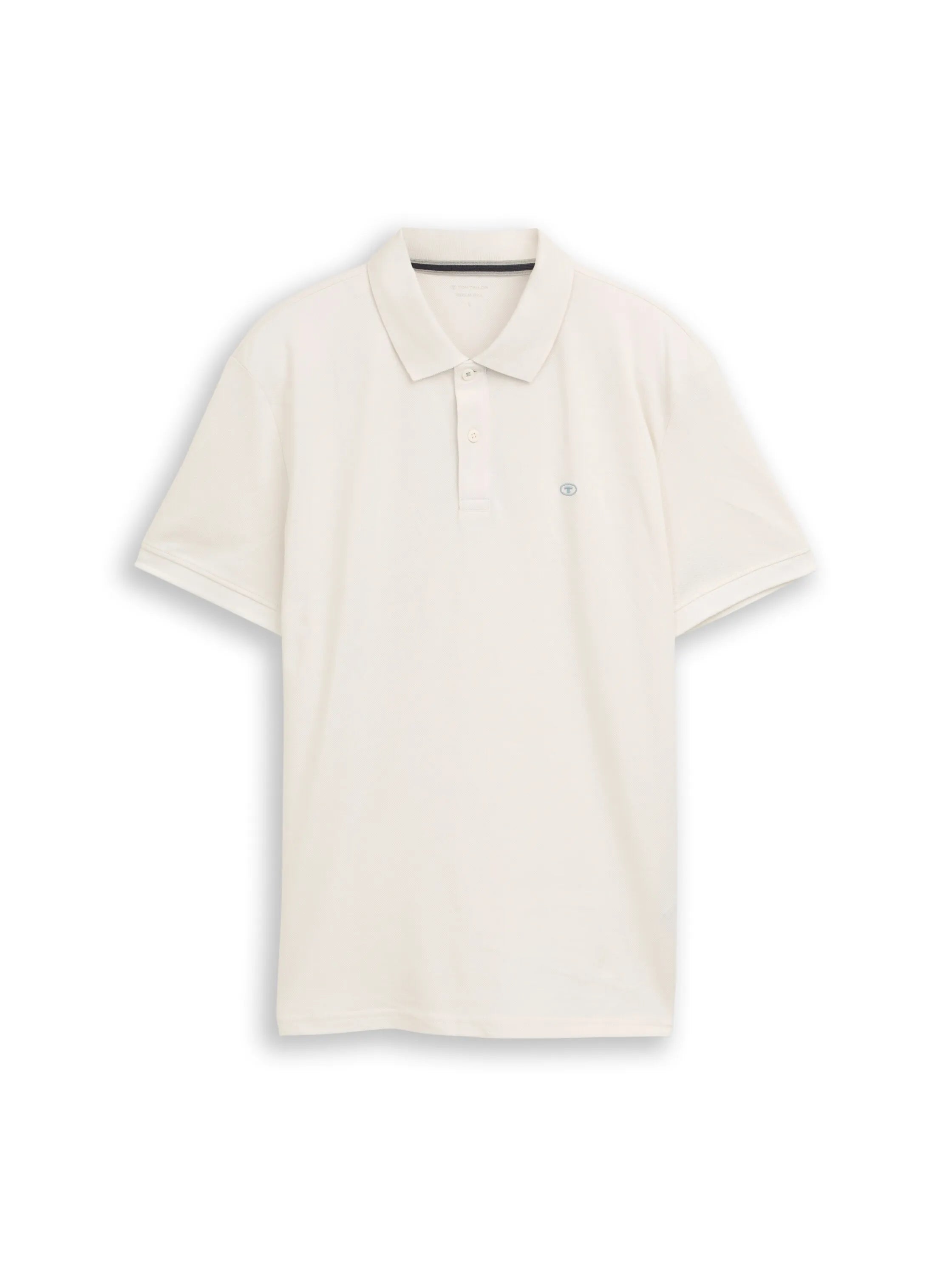 Tom Tailor Gardenia White Men PiquŽ Polo Shirt with Embroidered Logo SKU: 1031006_10348 Image 06