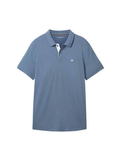 Tom Tailor Gravel Grey Men PiquŽ Polo Shirt with Embroidered Logo SKU: 1031006_10441 Image 07