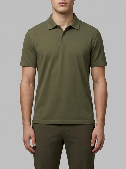 Tom Tailor Deep Forest Green Men PiquŽ Polo Shirt with Embroidered Logo SKU: 1031006_10920 Image 00