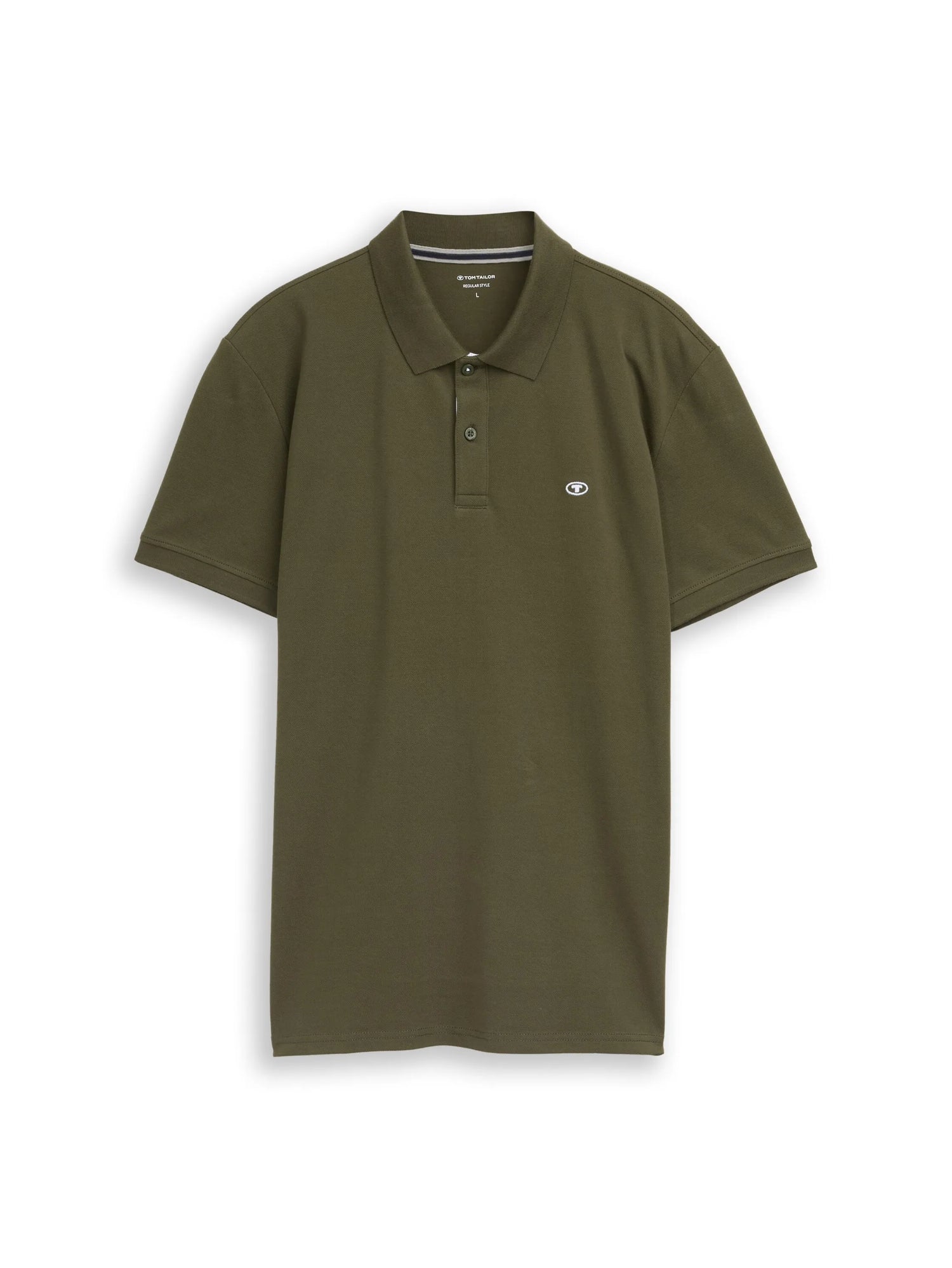 Tom Tailor Deep Forest Green Men PiquŽ Polo Shirt with Embroidered Logo SKU: 1031006_10920 Image 06