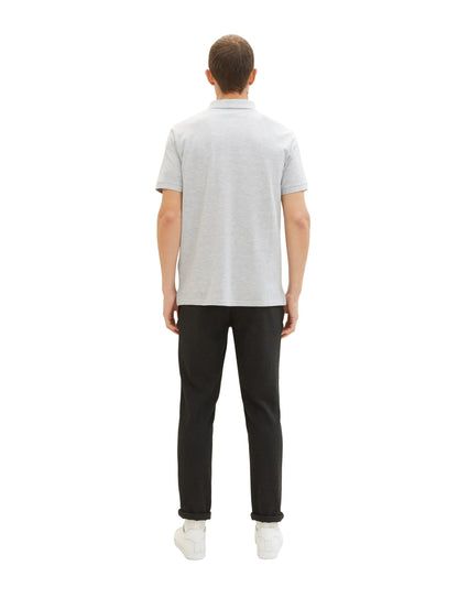 Tom Tailor Grey Heather Melange Men PiquŽ Polo Shirt with Embroidered Logo SKU: 1031006_12035 Image 03
