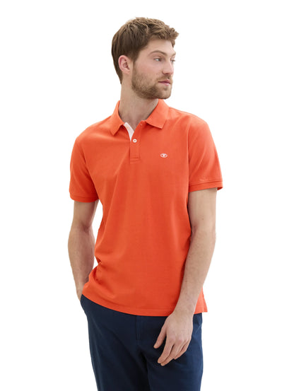 Tom Tailor Marocco Orange Men PiquŽ Polo Shirt with Embroidered Logo SKU: 1031006_12883 Image 04