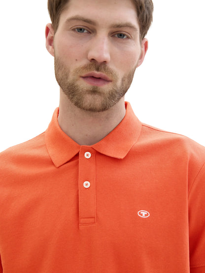 Tom Tailor Marocco Orange Men PiquŽ Polo Shirt with Embroidered Logo SKU: 1031006_12883 Image 05