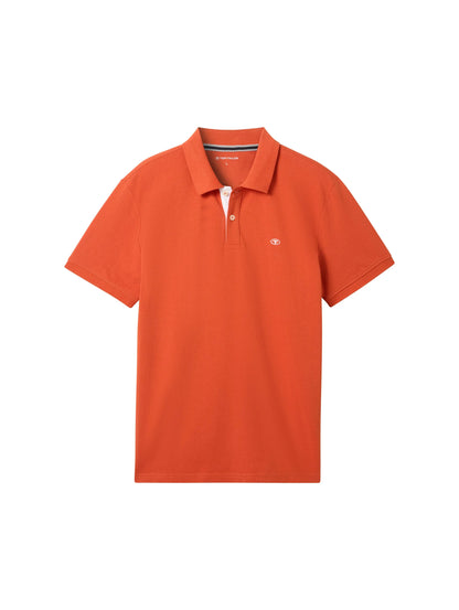 Tom Tailor Marocco Orange Men PiquŽ Polo Shirt with Embroidered Logo SKU: 1031006_12883 Image 07