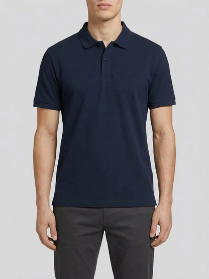 Tom Tailor Sky Captain Blue Men PiquŽ Polo Shirt with Embroidered Logo SKU: 1031006_15148 Image 00