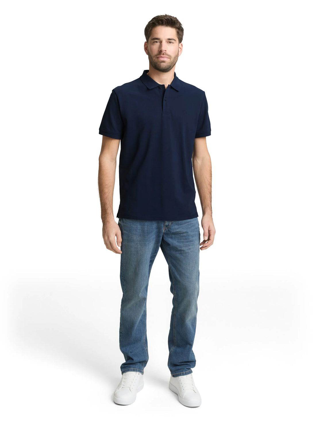 Tom Tailor Sky Captain Blue Men PiquŽ Polo Shirt with Embroidered Logo SKU: 1031006_15148 Image 01