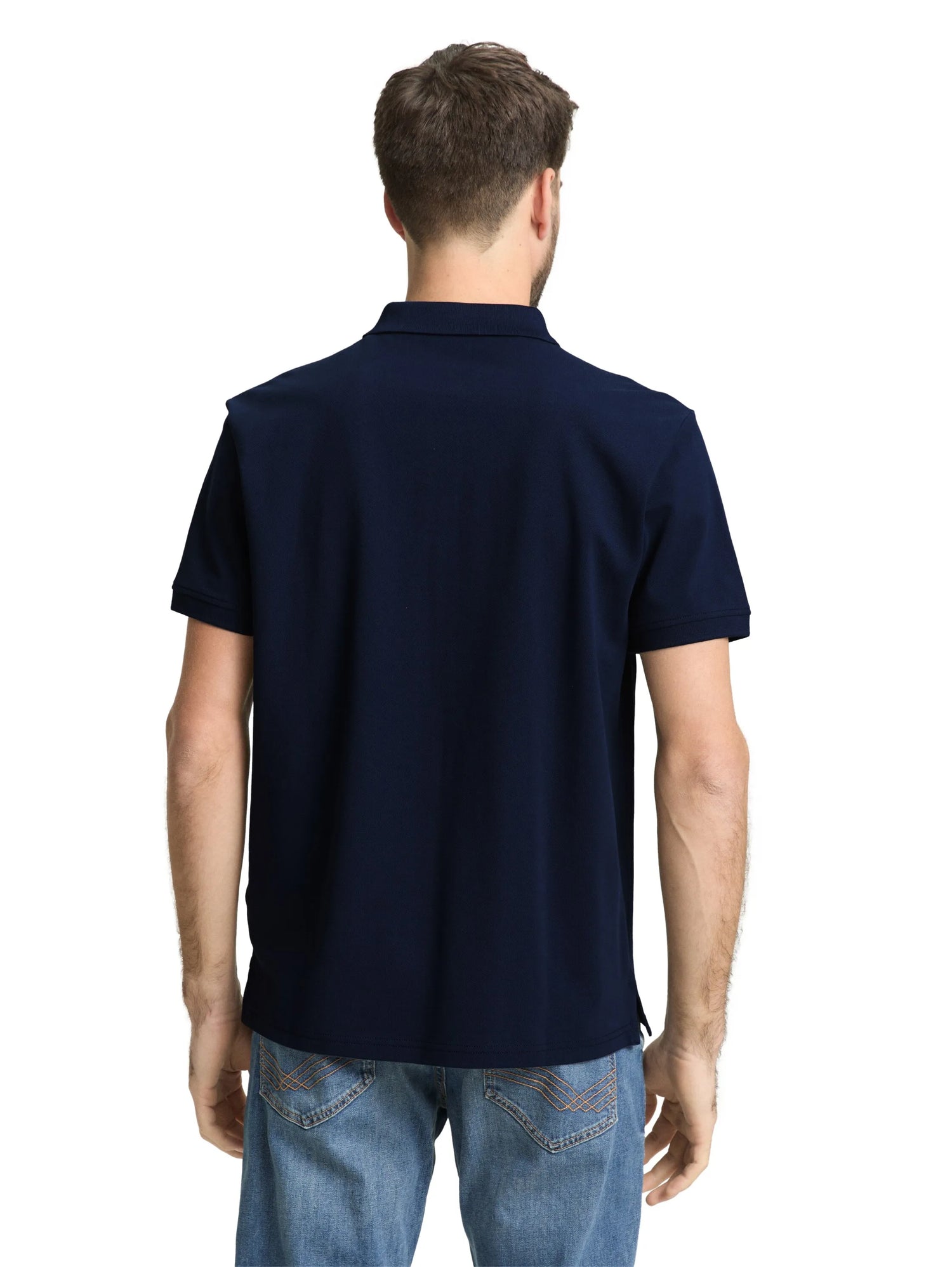 Tom Tailor Sky Captain Blue Men PiquŽ Polo Shirt with Embroidered Logo SKU: 1031006_15148 Image 02