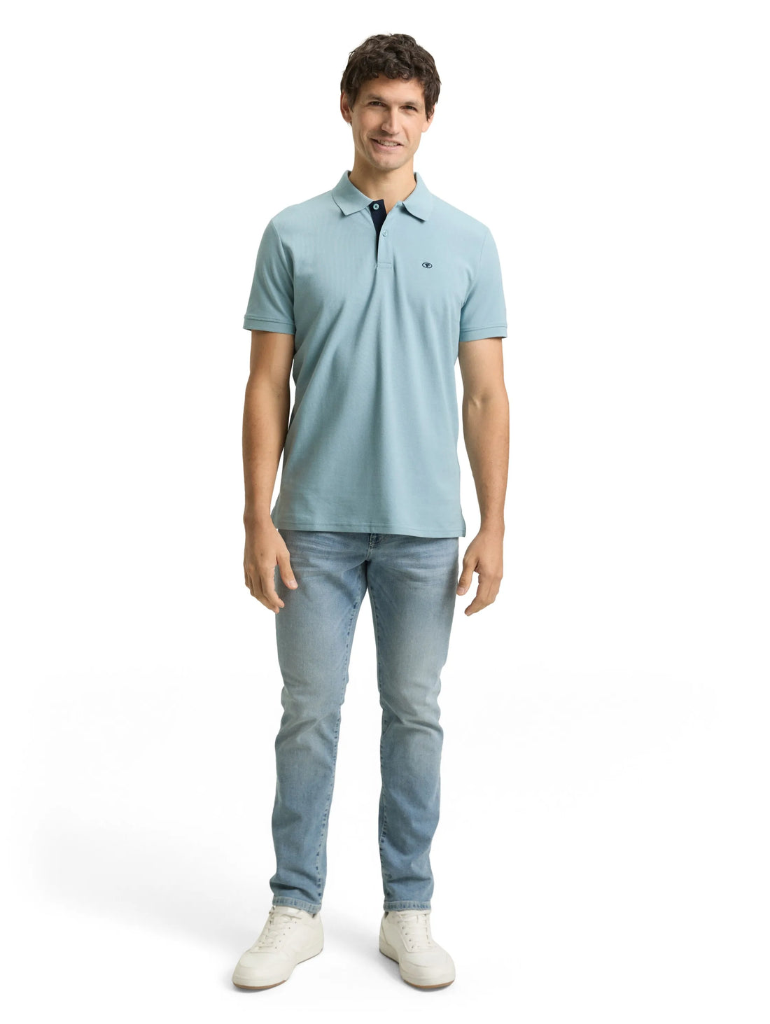 Tom Tailor Tourmaline Men PiquŽ Polo Shirt with Embroidered Logo SKU: 1031006_30838 Image 01