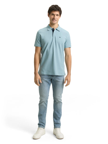 Tom Tailor Tourmaline Men PiquŽ Polo Shirt with Embroidered Logo SKU: 1031006_30838 Image 01